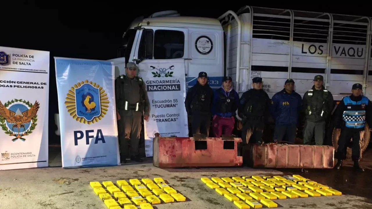 Secuestraron más de 70 kilos de droga en Anta